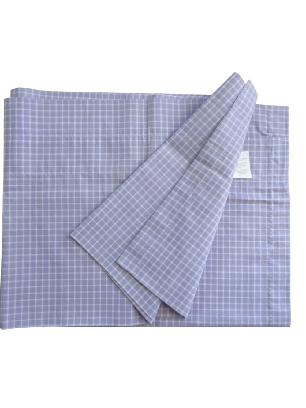 Vintage Springs Lavender White Gingham Valance 18"x88" Cotton Polyester Country